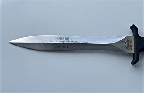 Gerber Mark Ii Fixed Blade Knife 70th Anniversary Gray Handle Limited 1