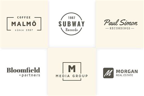 30 Minimal Typography Logo Templates Typography Logo Logo Templates