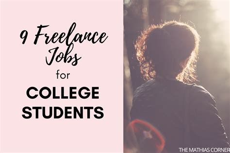 9 Best Online Freelance Jobs For College Students Mathias Corner