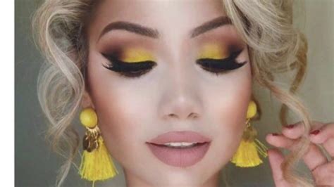 Yellow Prom Makeup Look Tutorial Youtube