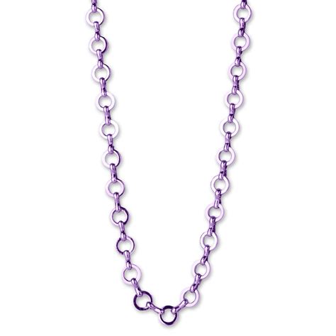 Shop Purple Chain Necklace Charm It