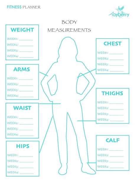 Printable Body Chart