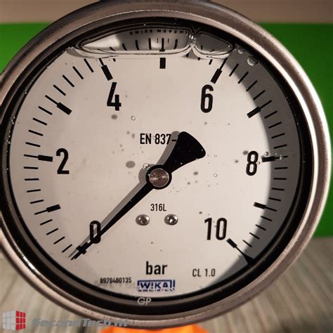 Wika En 837 1 Stainless Steel Pressure Gauges 0 10 Bar Pn10