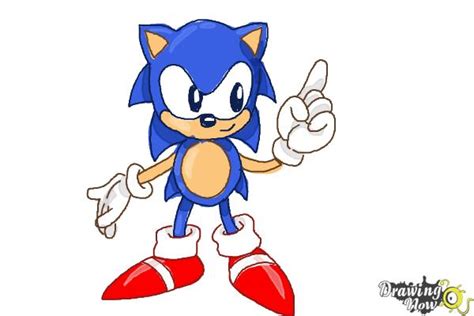 How To Draw Sonic Running Learn How To Draw Sonic Pictures Using