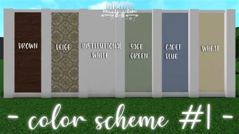 There Is No Sage Green In Bloxburg House Color Palettes House Color