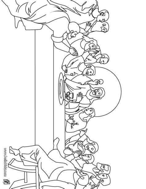 The Last Supper Coloring Page Coloring Pages Easter Coloring Pages