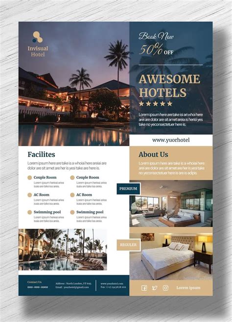 Hotel Advertisement Hotel Ads Leaflet Design Flyer Design Templates