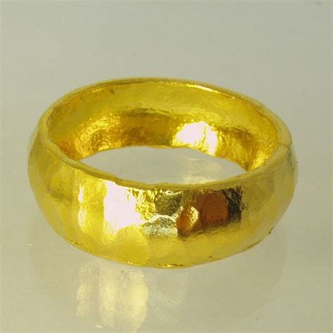 Pure Solid Gold Wedding Band 24 Karat Solid Gold Ring100 Etsy