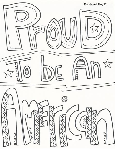 Proud To Be An American Coloring Page Thank A Soldier Pinterest