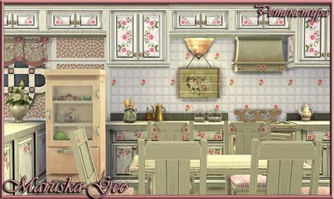 My Sims 4 Blog Shabby Chic Kitchen Dining And Windows Recolors By