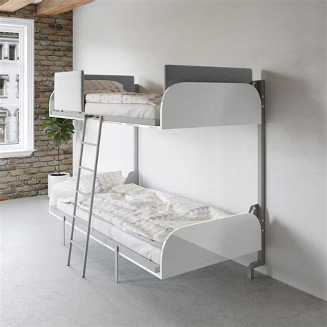 Hover Compact Fold Away Wall Bunk Beds Expand Furniture Folding