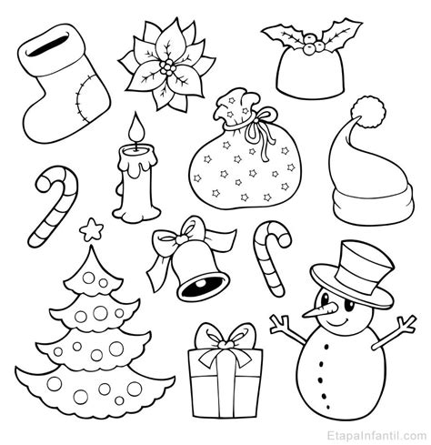 10 Dibujos De Navidad Para Colorear Etapa Infantil