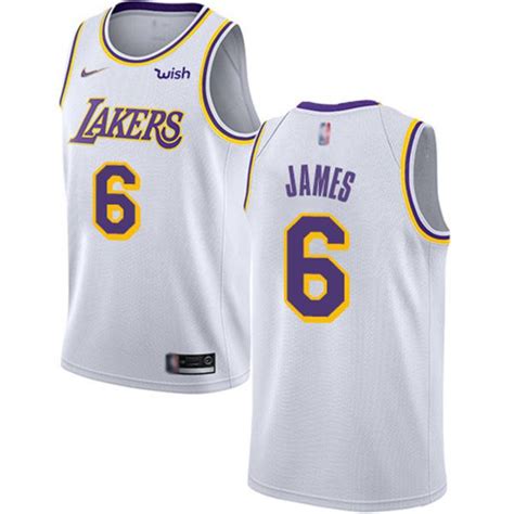 Mens Los Angeles Lakers 6 Lebron James Association Edition Basketball