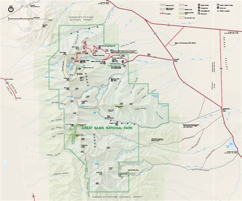 Great Basin National Park Map Baker Nevada • Mappery