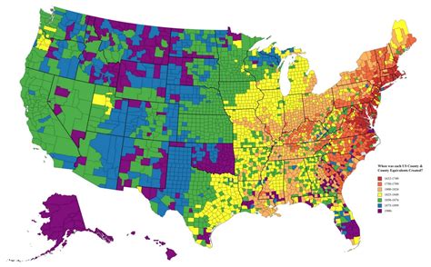 Geography Facts About The Us Counties Vivid Maps