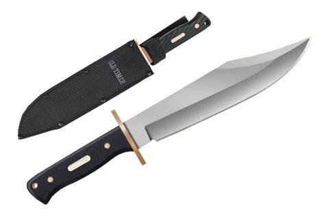 Old Timer Bowie Knife 10" Stainless Steel Blade & Black Handle SC