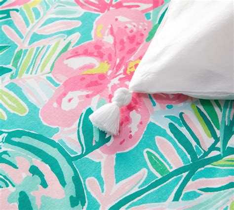 Lilly Pulitzer Jungle Lilly Percale Patterned Duvet Cover And Sham