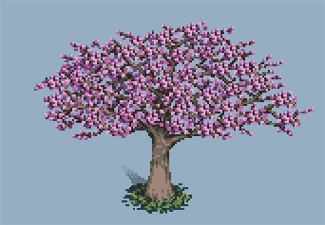 Pixel Tutorial Cherry Blossom Tree 2d Art