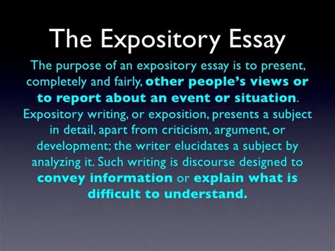 Expository Essay Ppt Goresan