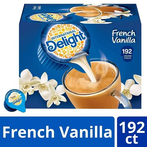 International Delight French Vanilla Creamer Singles 192 Ct New Free