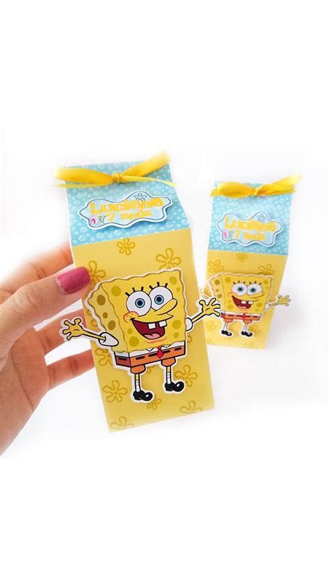 Spongebob Party Ideas Spongebob Party Theme Spongebob Favor Box Spongebob Squarepants