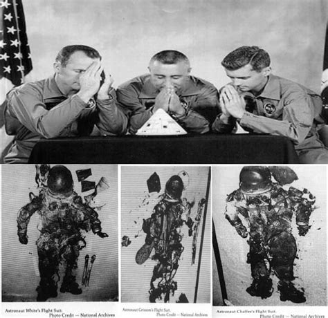 Apollo 1 Astronauts Ed White Left Gus Grissom Center And Roger B