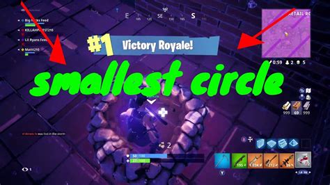 Worlds Smallest Circle In Fortnite Youtube