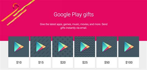 The play store has apps, games, music, movies and more! You can now send Google Play credit via email