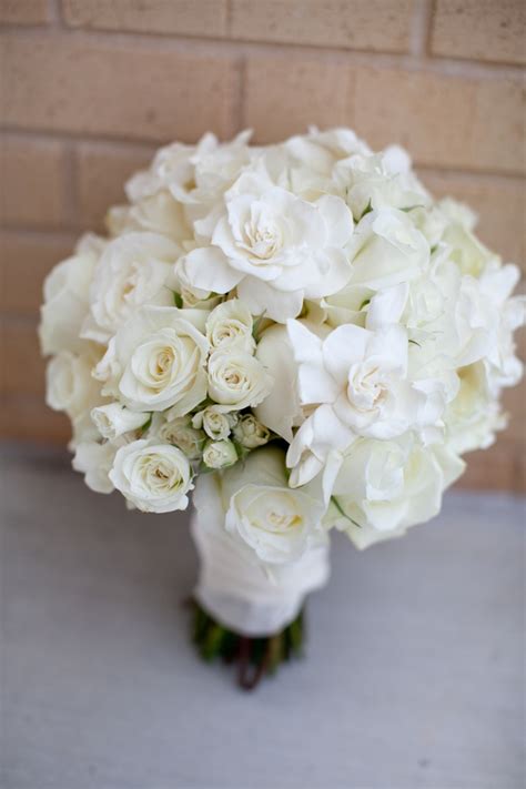 White Rose And Gardenia Bouquet Elizabeth Anne Designs The Wedding Blog