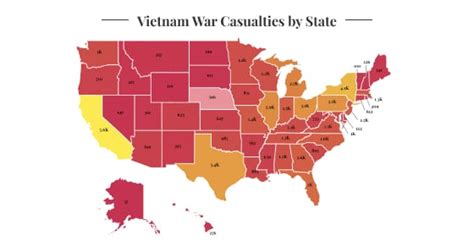 Vietnam War Casualties By State 2023 Wisevoter