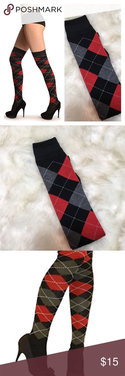 argyle over the knee socks over the knee socks argyle over the knee