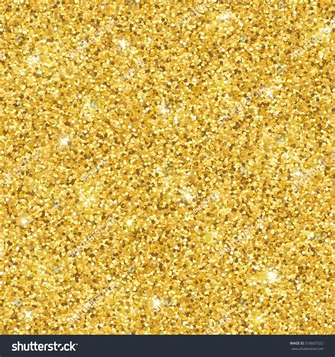 Gold Glitter Seamless Pattern Vector Stock Vector Royalty Free 518607322