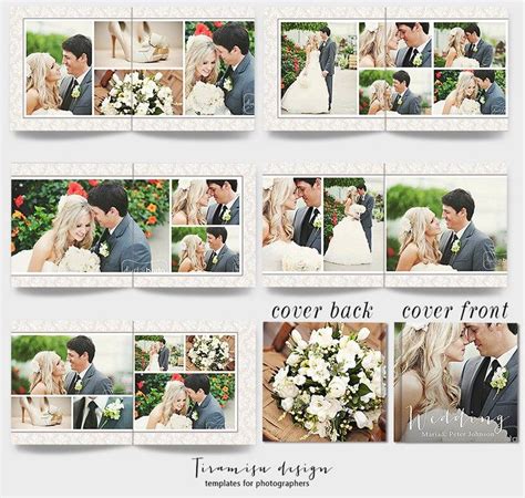 Wedding Album Photoshop Templates Wedding Photo Album Etsy In 2021