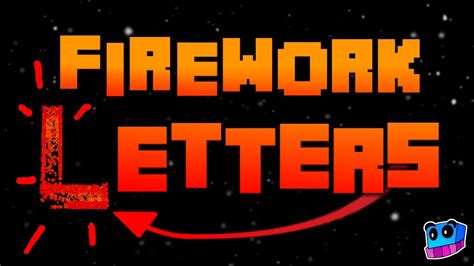 Minecraft Tutorial How To Make Firework Letters And Numbers Ijaminecraft