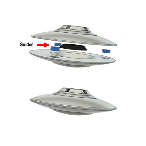 Download Stl File Flying Saucer • 3d Print Model ・ Cults