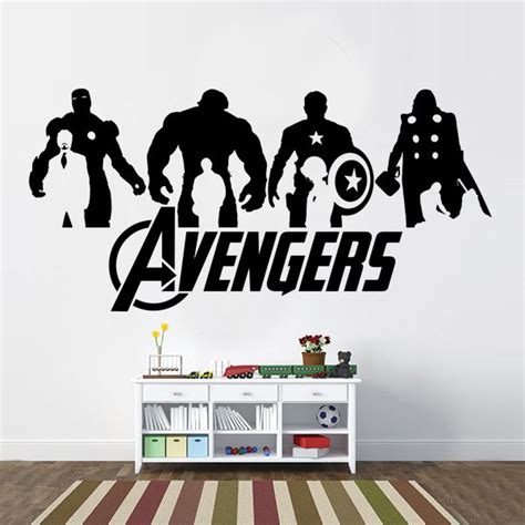 Avengers Silhouette Vinyl Wall Decal