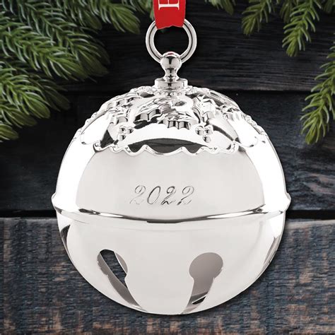 Sterling Collectables 2022 Reed And Barton Holly Bell Silverplate Ornament