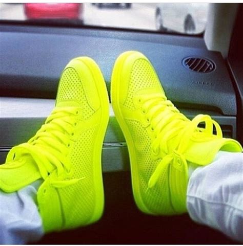 Shop over 220 top neon sneakers all in one place. shoes, neon, like, green, sneakers, high top sneakers ...
