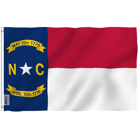 Some flags altered to remove text and/or blank space. ANLEY Fly Breeze 3 ft. x 5 ft. Polyester North Carolina State Flag Banner with Brass Grommets ...