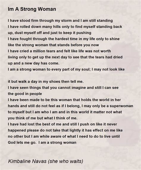 Best Poems About Being A Strong Woman