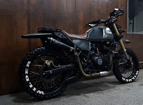 Royal enfields are also among the most customised bikes in the world. Modified Royal Enfield Himalayan scrambler 'Wilder' by ...