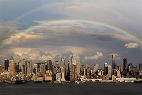 Double Rainbow Over Nyc Photograph By Susan Candelario Fine Art America