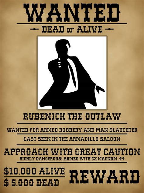 Wanted Poster By Rubenick On Deviantart