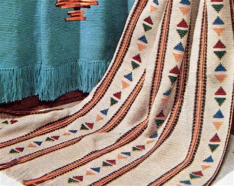 American Indian Crochet Blanket Pattern Southwestern Style Afghan Throw
