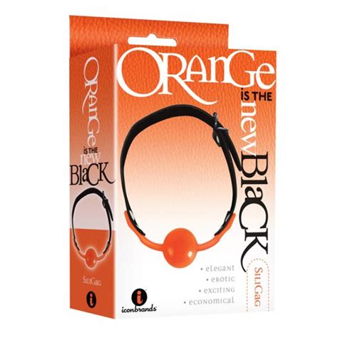 The 9s Orange Is The New Black Siligag Silicone Bag Gag Orange With