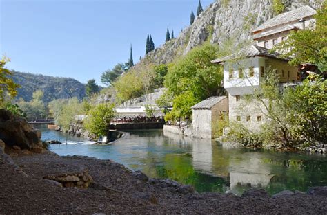 Blagaj Tekija Bosnias Beautiful Monastery Under A Cliff It Situated