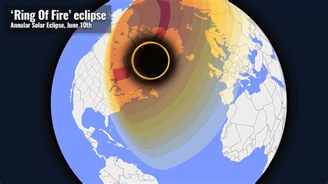 The solar eclipse will appear partial in northern and eastern north america, most of europe, and northern asia. A rare Ring Of Fire - Annular Solar Eclipse is coming up for North America and the Arctic region ...