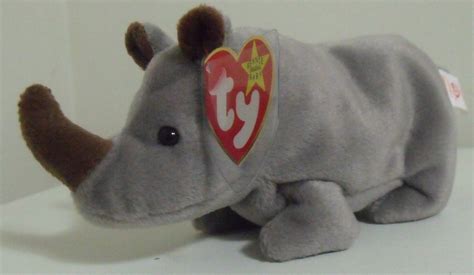 Ty Beanie Babies NWT Spike The Rhinoceros Retired Retired