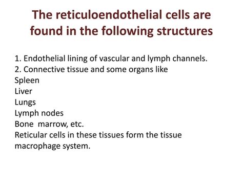 Reticuloendothelial System Ppt