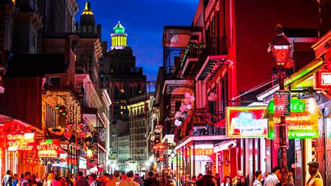 French Quarter Nightlife New Orleans Louisiana Stock Photo Download